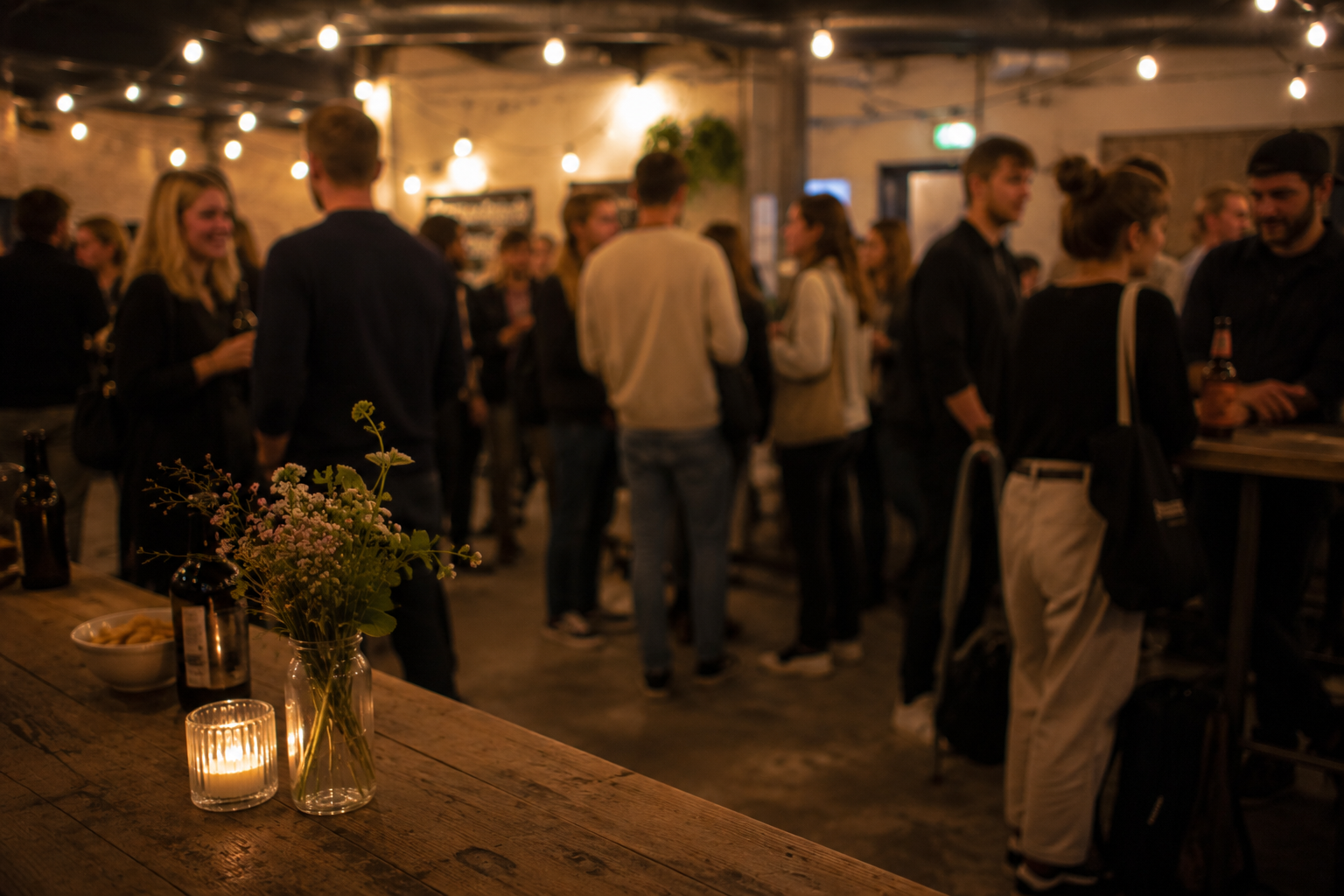 Atmosphaere waehrend eines Business-Unplugged-Abends